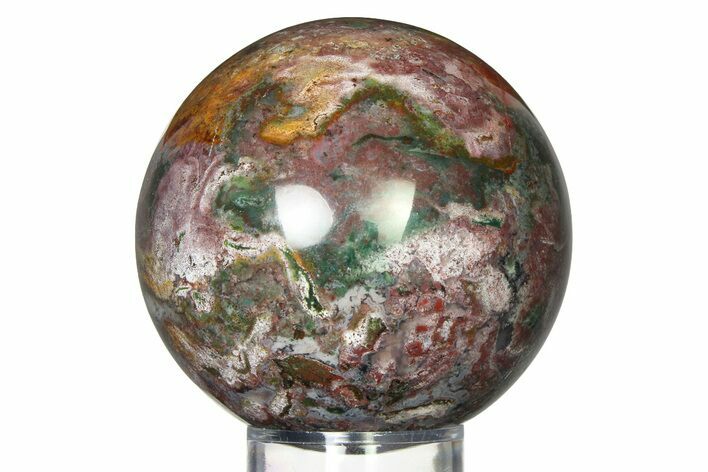 Colorful Ocean Jasper Sphere - Madagascar #317338